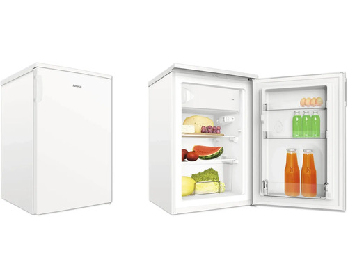 AMICA KS 361 300 W Inbouw koelkast met vriesvak Amica koelkast met open deur en levensmiddelen