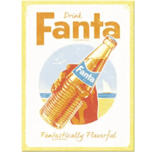 Flessenetiket van Fanta-drank in vintage-stijl