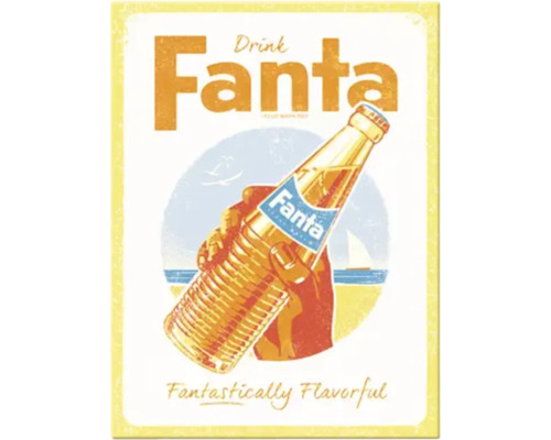Flessenetiket van Fanta-drank in vintage-stijl