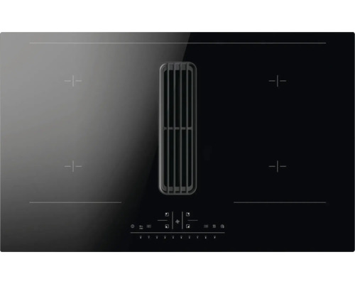 Inductiekookplaat met afzuigkap