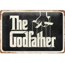Metalen bord met de tekst The Godfather