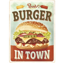 Decoratief burger motief voor aan de muur