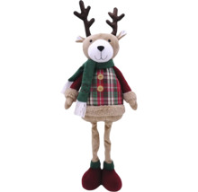 Decoratief rendierfiguur met sjaal en geruite top
