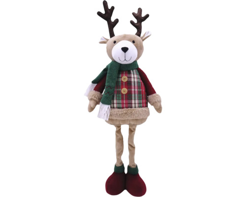 Decoratief rendierfiguur met sjaal en geruite top