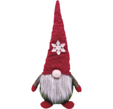 Kerstkabouter met rode muts en witte baard ter decoratie