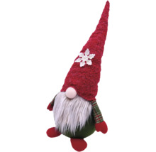 Decoratieve kabouter met rode muts en baard als kerstdecoratie