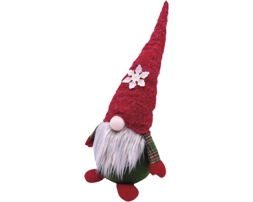 Decoratieve kabouter met rode muts en baard als kerstdecoratie