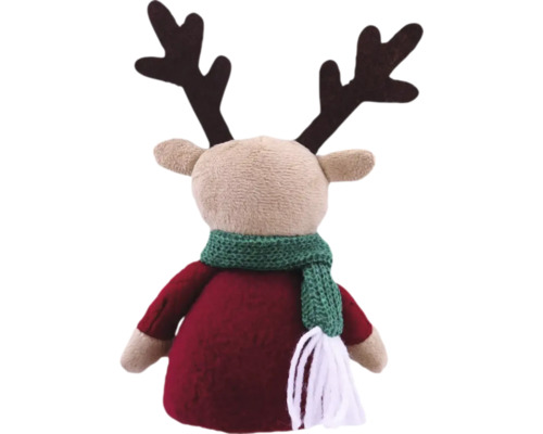 Kerst rendier knuffel met sjaal
