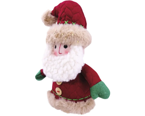 Kerstman decoratiefiguur met rode muts en witte baard
