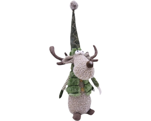 Decoratief figuur eland met muts en gewei