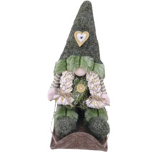 Decoratieve kerstkabouter met muts en sjaal