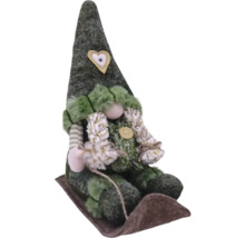 Decoratieve tuinkabouter met hoge hoed en baard