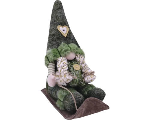Decoratieve tuinkabouter met hoge hoed en baard