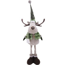 Decoratieve rendierfiguur met muts en sjaal