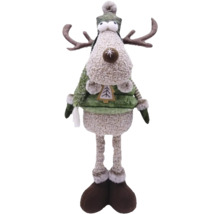 Decoratief rendierfiguur met muts en gewei