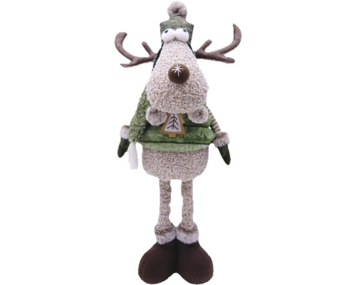 Decoratief rendierfiguur met muts en gewei