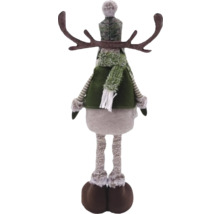 Decoratief rendierfiguur met muts en sjaal