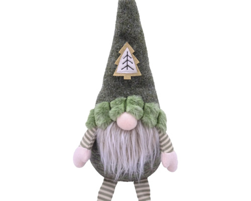 Kerstkabouter met muts en baard als decoratie