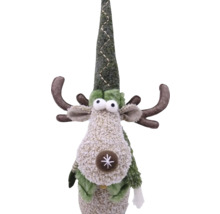 Decoratief rendierfiguur met muts en gewei
