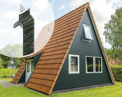 ESCADE Koppelstuk kunststof monumentengroen, 24x10x142mm 10 stuks