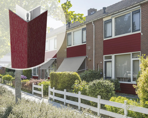 ESCADE Afwerkprofiel buitenhoek aluminium/pvc RAL3005 wijnrood, 45x45x3000mm
