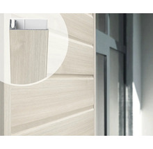 Detailopname van een houten gevelbekleding