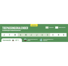 Toepassingskalender voor schadelijke bodeminsecten met de EcoStyle Logo