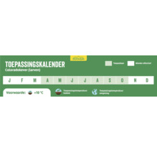 Toepassingskalender Coloradokever larven