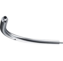 Gebogen inbussleutel van metaal met schroefdraad