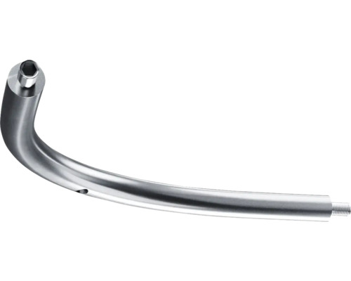 Gebogen inbussleutel van metaal met schroefdraad