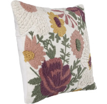 Decoratief kussen met bloemmotief