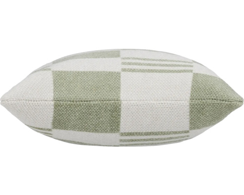 Vierkant decoratief kussen met geweven structuur