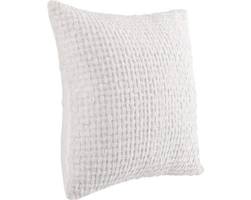 Vierkant decoratief kussen met geweven textuur