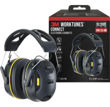 3M WorkTunes Connect elektronische oorkappen met geïntegreerde microfoon en water- en zweetbestendig ontwerp