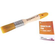 Verfkwast met houten handvat en 25 millimeter breedte