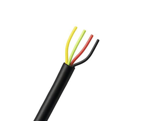 Telefoon installatiekabel modulair 4x0,5 mm² zwart (per meter)