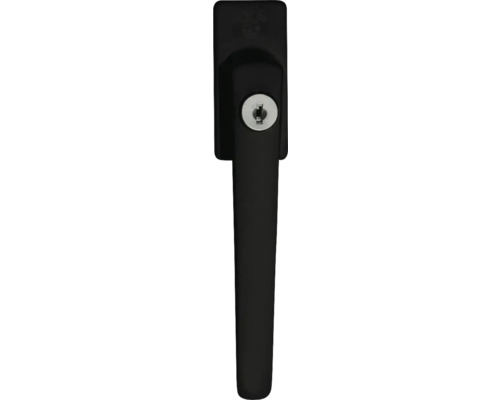 Zwarte raamkruk met slot