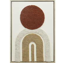 Decoratieve wanddecoratie met abstract patroon, bestaande uit een cirkel en bogen