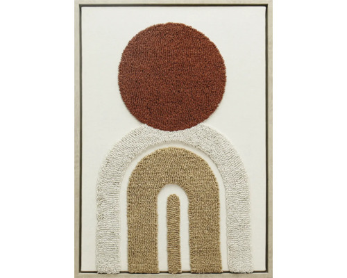 Decoratieve wanddecoratie met abstract patroon, bestaande uit een cirkel en bogen