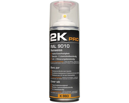 KWASNY 2K Pro spuitlak glans gebroken wit (RAL9010) 400 ml