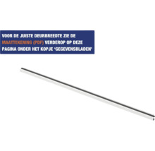 BERKVENS Berdo BA opdek bovendorpel met kalfdeel voor bovenlicht kozijn RAL 9010 103 cm