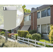 Gevelbekleding van kunststof met veer-en-groefprofiel