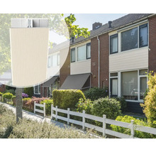 Buitenrolgordijn voor ramen met stoftextuur voor woonhuizen