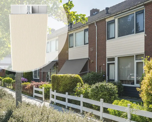 ESCADE Afwerkprofiel koppel aluminium/pvc RAL9001 crème wit, 17-23mm 3000mm ESCADE Afwerkprofiel koppel aluminium/pvc RAL9001 crème wit, 17-23mm 3000mm