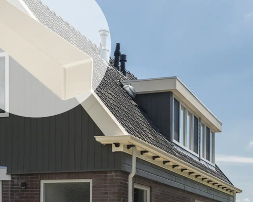 ESCADE Afwerkprofiel buitenhoek pvc RAL9001 crème wit, 50x50x600mm
