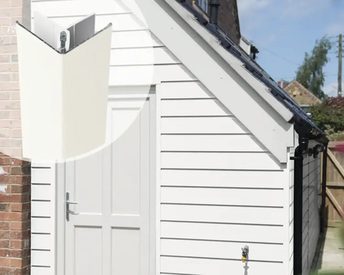 ESCADE Afwerkprofiel buitenhoek aluminium/pvc RAL9003 signaal wit, 45x45x3000mm