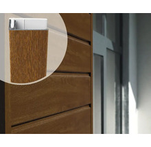Close-up van houten gevelbekleding