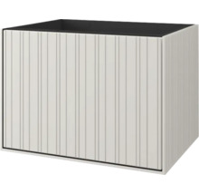 Rechthoekige plantenbak met verticale strepen