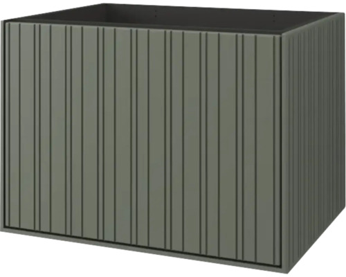 Rechthoekige plantenbak met verticale strepen voor de tuin.