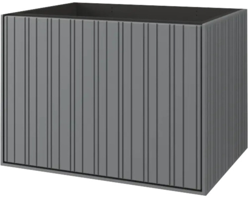 Rechthoekige plantenbak met geribbeld oppervlak